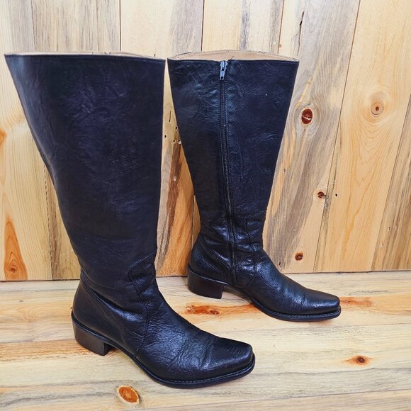 Kenneth Cole Italian Leather Riding boots - Picture 1 of 7